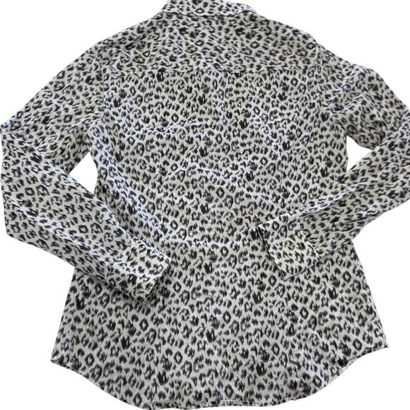 J.Crew The Perfect Shirt Womens Small Leopard Print Long Sleeve Button Down - Picture 2 of 6